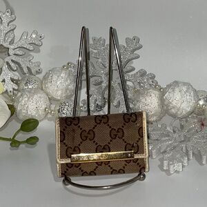 AUTHENTIC GUCCI GG LOGO 6 KEY WALLET